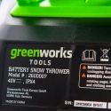 Снегоуборщик аккумуляторный Greenworks GD40ST, 40V, 51 см