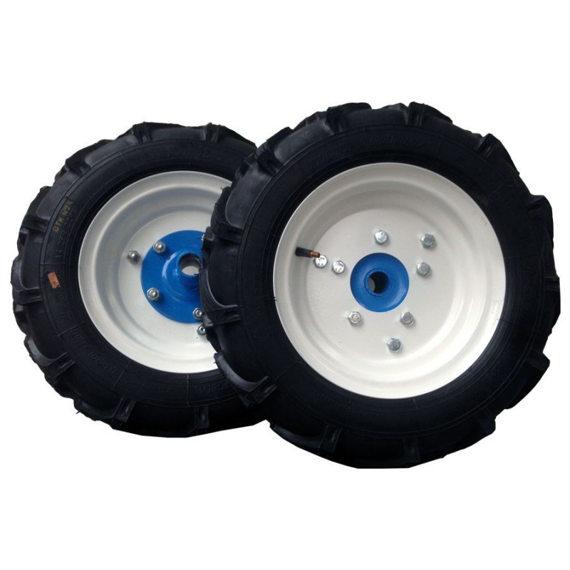 Комплект резиновых колес 4×10 в сборе (без ступиц)